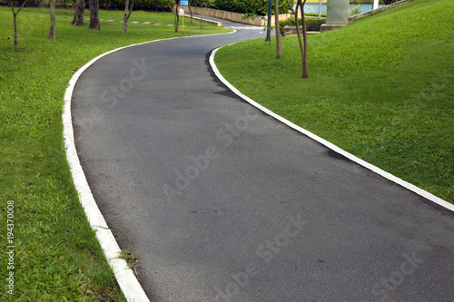 pathway in the grass garden ,grass,outdoor,green grass, landscape, moisture, fit exercise,nature, morning walk