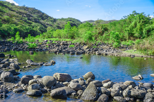 view of river and forest in the somoto canyon, Nicaragua photo