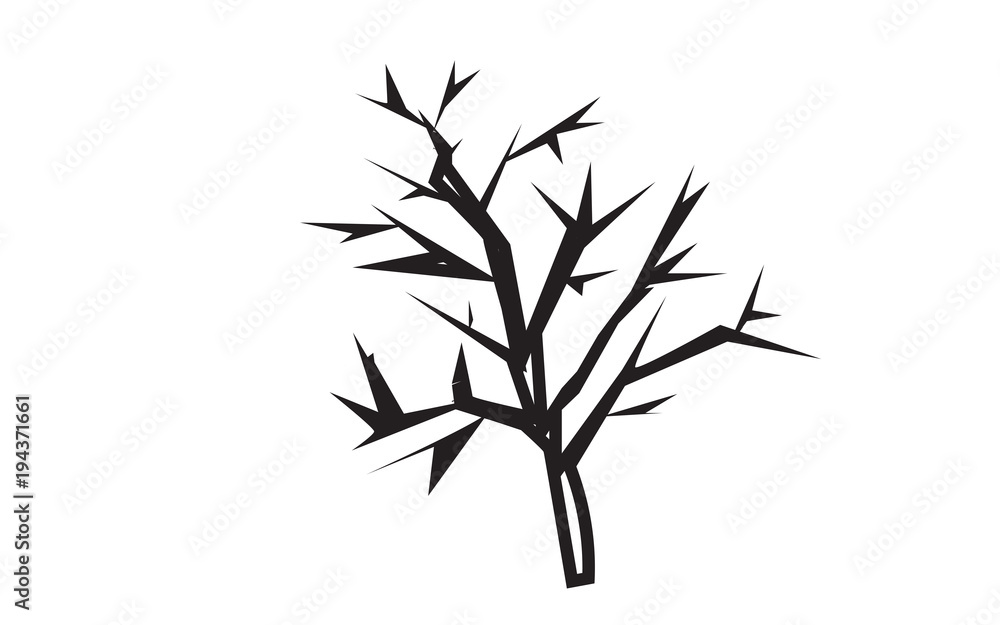 mesquite tree silhouette outline on white background mesquite tree silhouette outline on white background