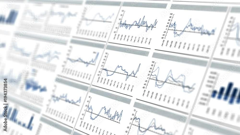 Seamless looping animation of stock market trend. Seamless looping animation of stock market trend.