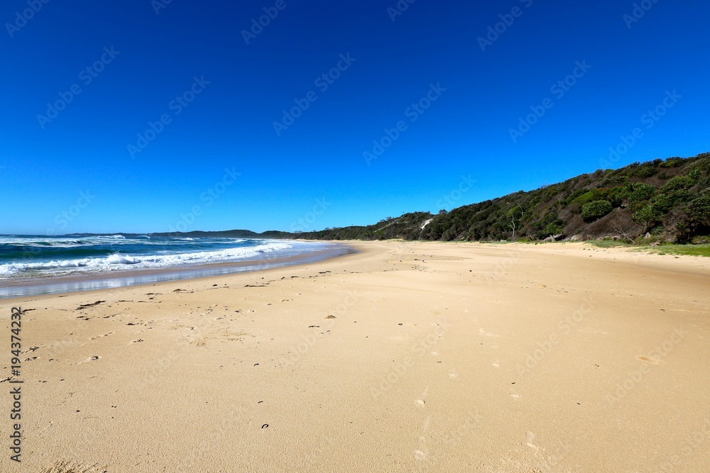 A perfect sunny day at Minnie Water Beach in Yuraygir National Park on the mid north coast of NSW in Australia. A perfect sunny day at Minnie Water Beach in Yuraygir National Park on the mid north coast of NSW in Australia.