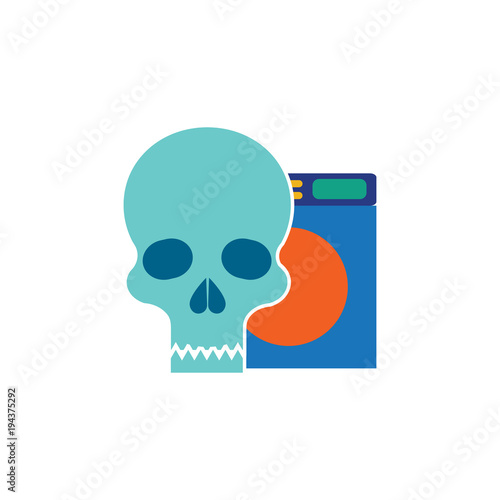 Laundry Skull Logo Icon Design