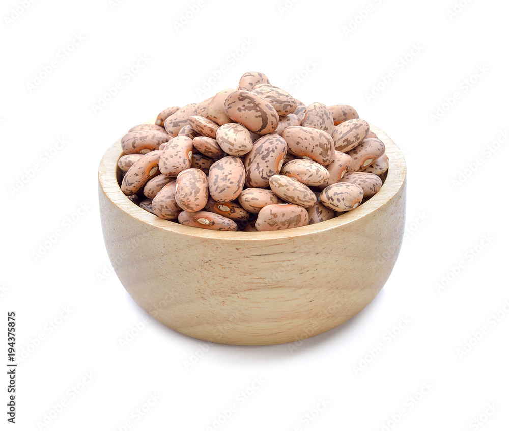 Pinto beans isolated on white background Pinto beans isolated on white background