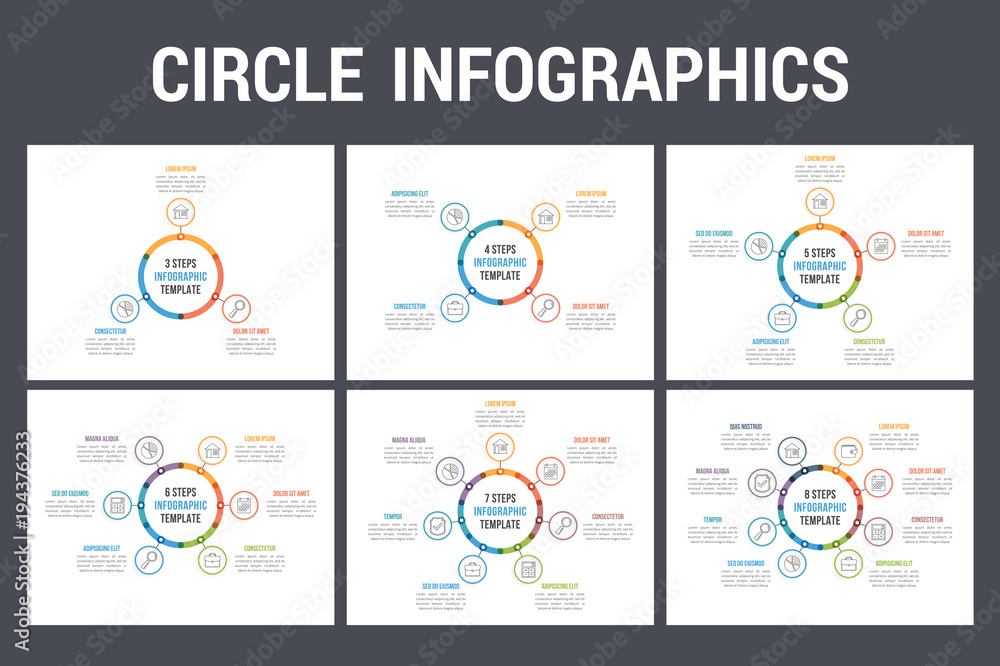 Naklejka premium Circle Infographics