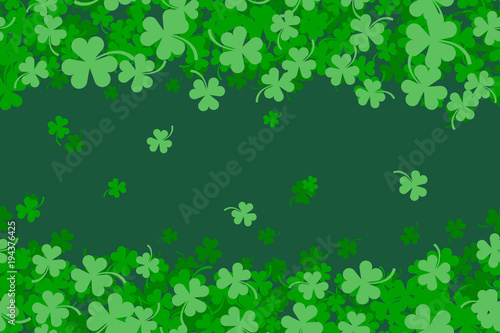 Green Clover Abstract Seamless Background for St Patricks Day.