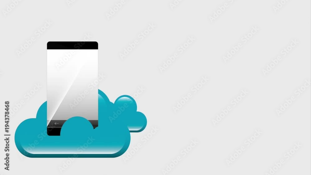 smartphone cloud computing storage data animation hd smartphone cloud computing storage data animation hd