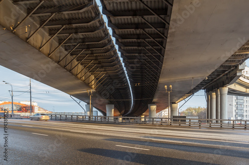 Viaduct over the highway © Тищенко Дмитрий