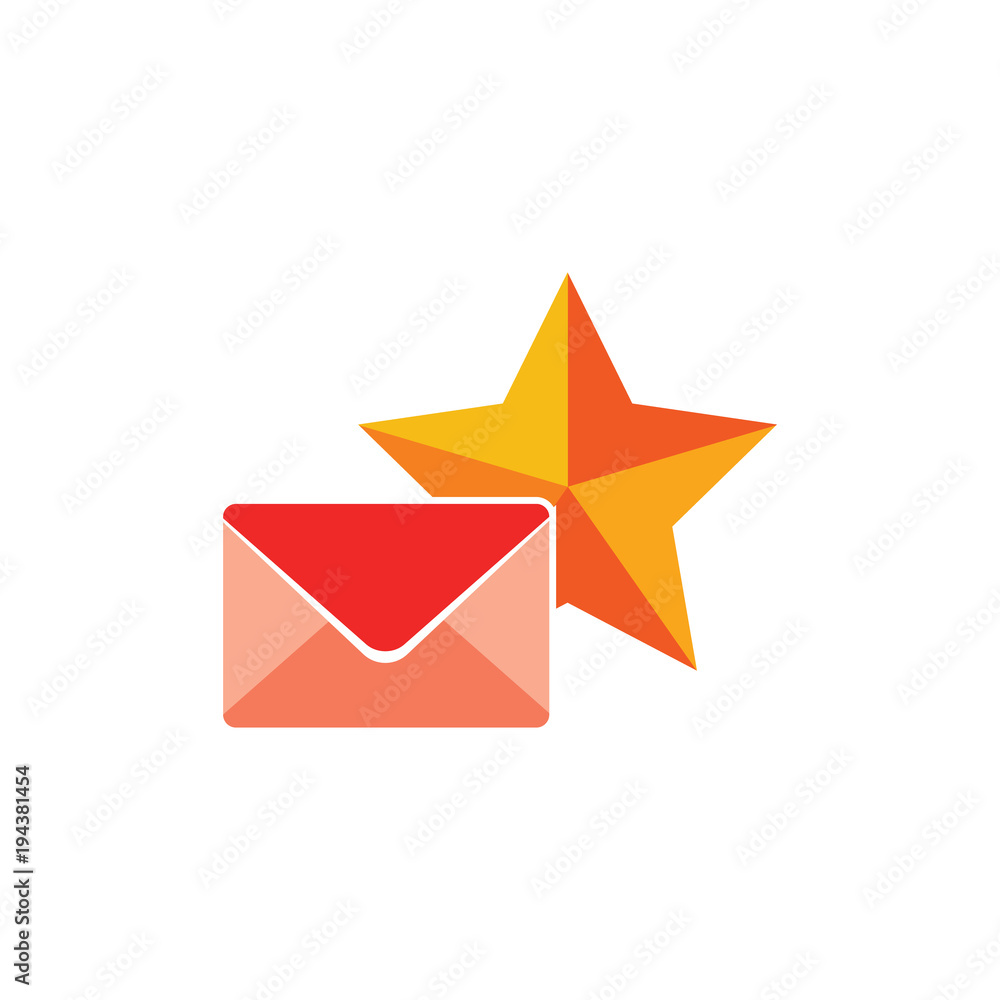 Mail Star Logo Icon Design Mail Star Logo Icon Design