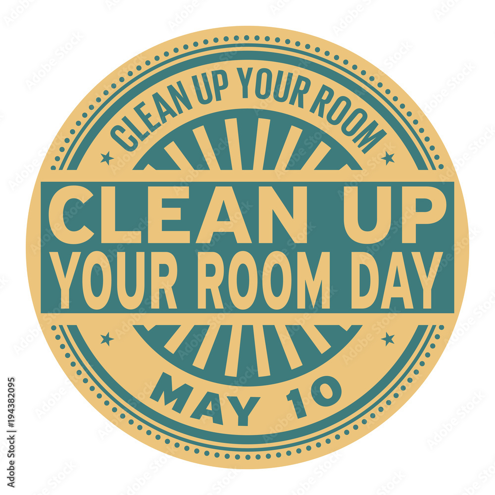 Clean Up Your Room Day stamp