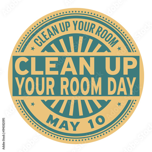 Clean Up Your Room Day stamp