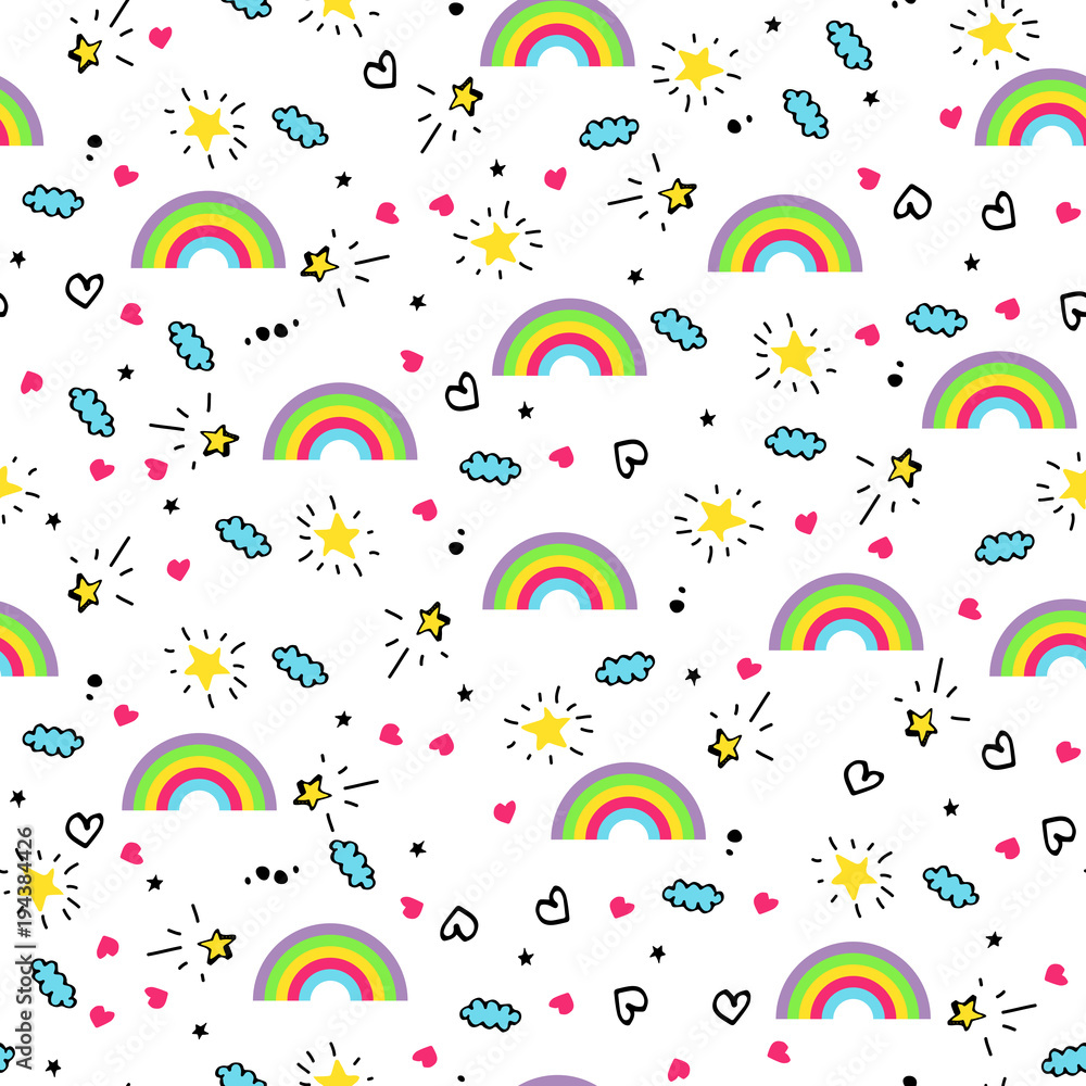 Vector Seamless Pattern Doodle Vector Seamless Pattern Doodle