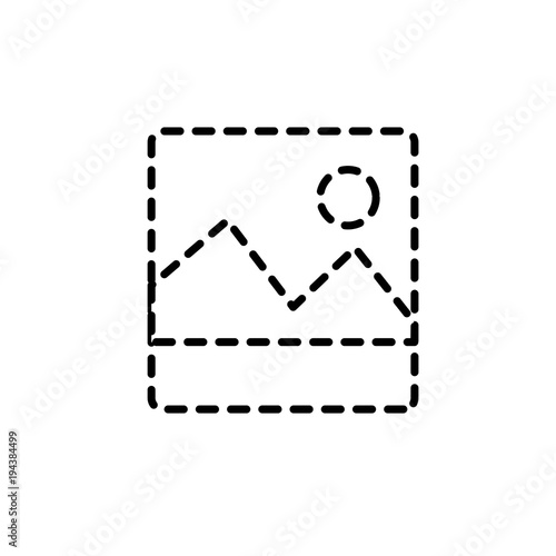 dotted shame frame picture art image design