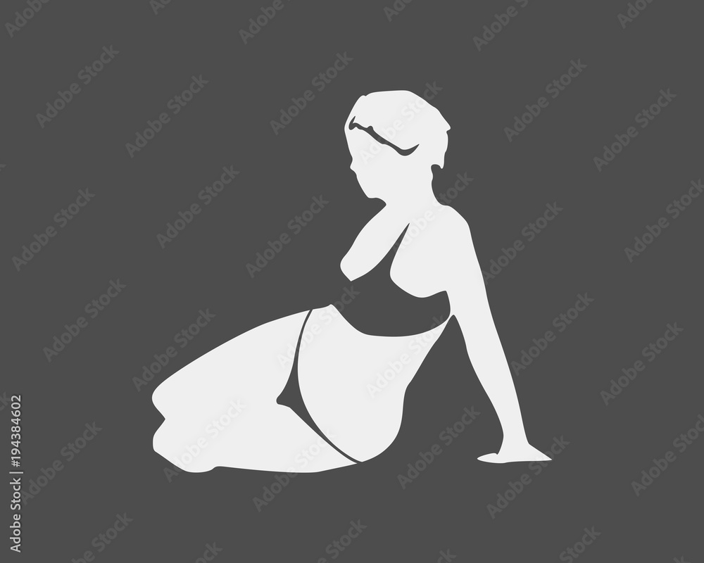 Beautiful sexy fitness girl. Pretty woman wearing bikini. Front view. Beautiful sexy fitness girl. Pretty woman wearing bikini. Front view.