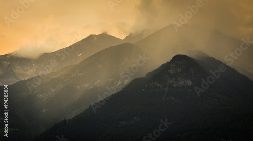 Sunset at the Austrian Alps