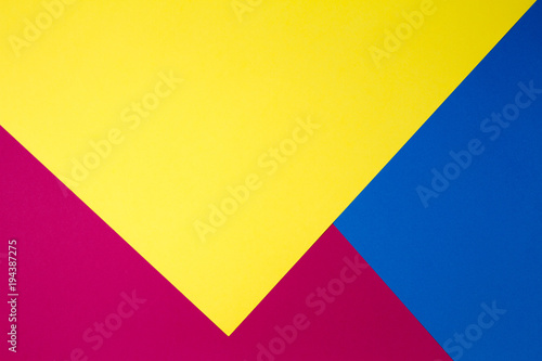 Colorful papers geometry flat composition background