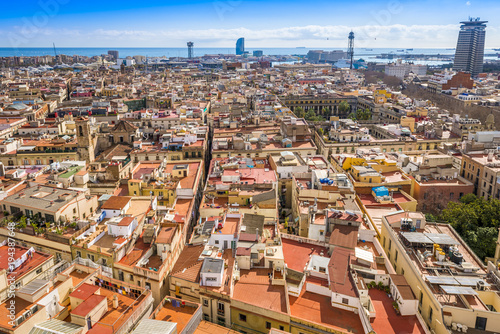 Panorama de Barcelone en Catalogne, Espagne © FredP