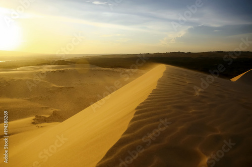 Sand mountains in the desert