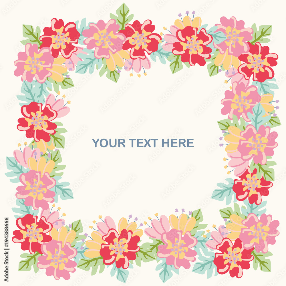 Flower Frame,Floral pattern,Natural Frame,Springtime,Summer Decoration Flower Frame,Floral pattern,Natural Frame,Springtime,Summer Decoration