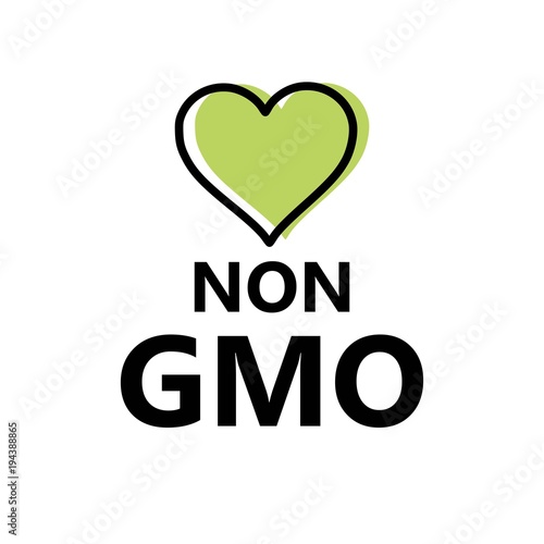 Non GMO sign vector