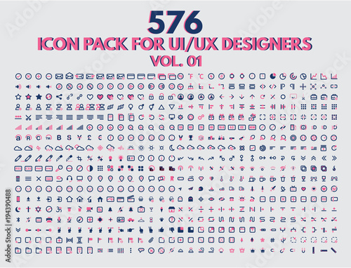 Icon Pack for UX UI designers