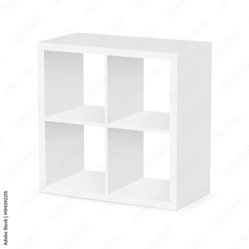 Small Drawer Cabinet Isolated On White Background Stock Photo