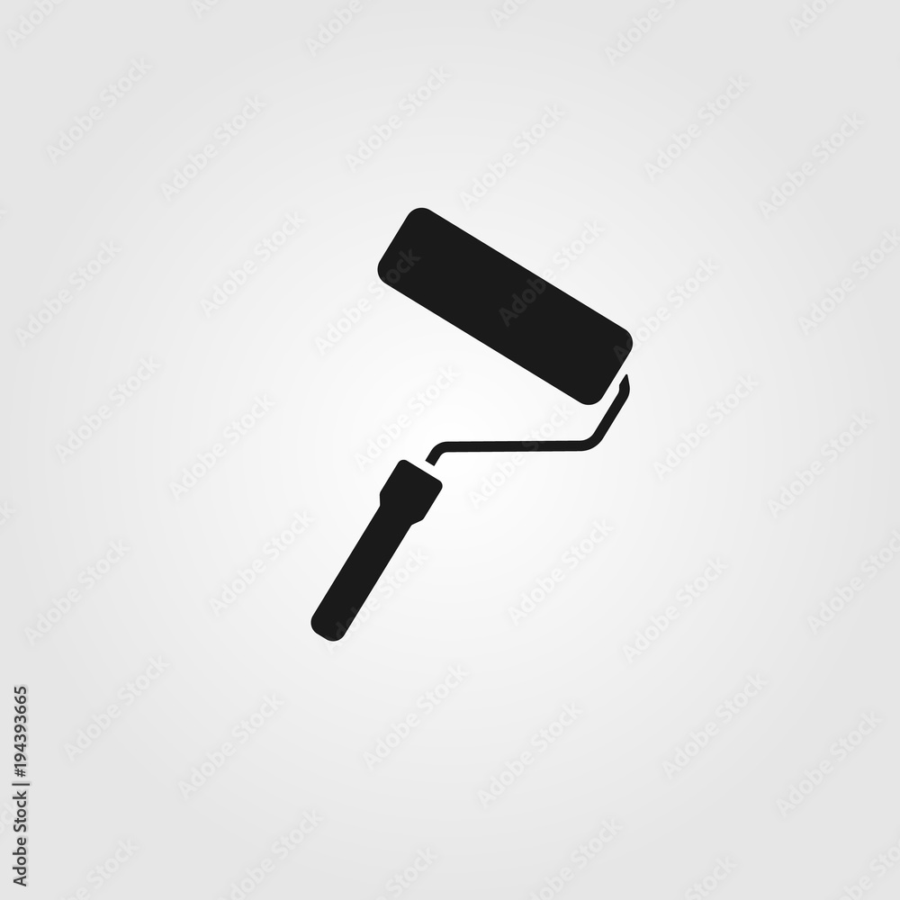 Vector paint roller icon Vector paint roller icon