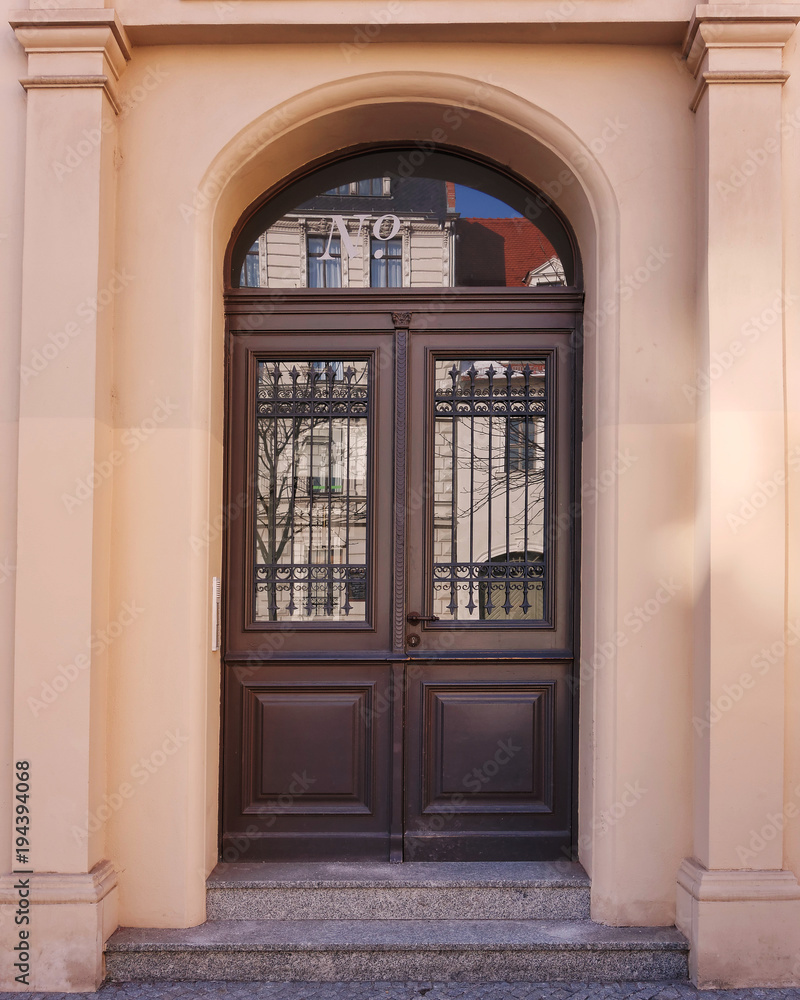 elegant door, building detail