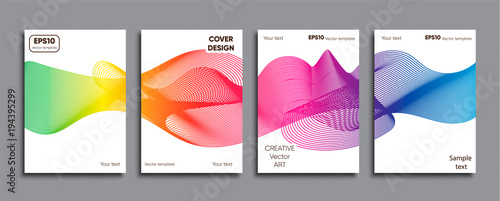 Creative colored cover. Cover design.
