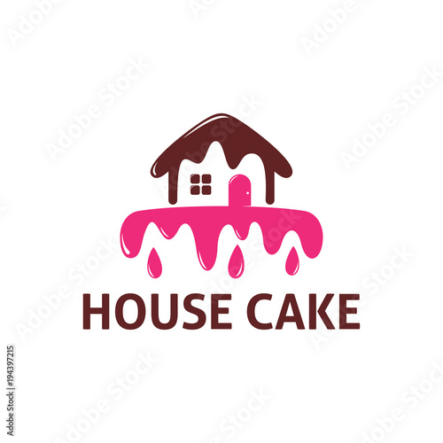 house cake logo template