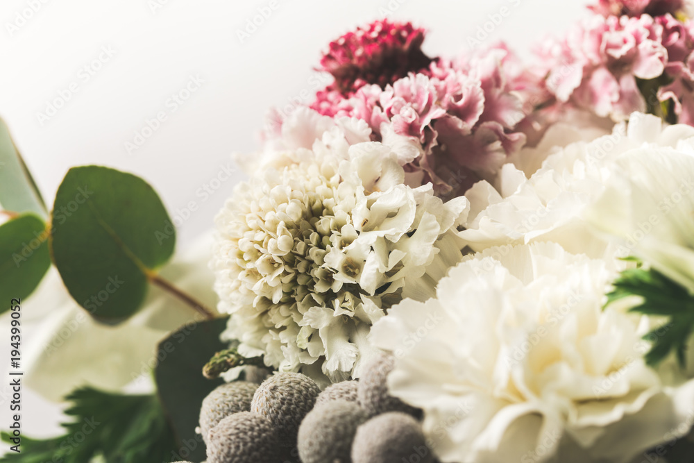 Obraz premium close up view of beautiful bridal bouquet