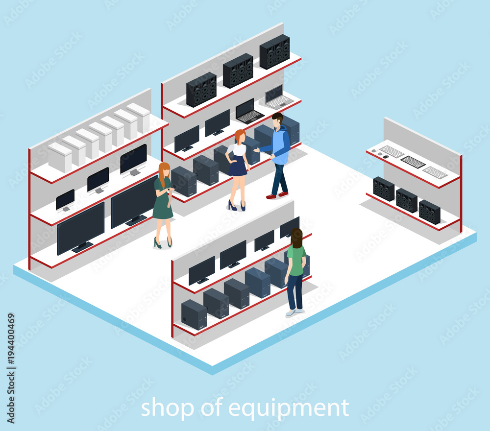 Computer Parts Isometric Set Inside Computer Stock Vector (Royalty Free)  1164017089