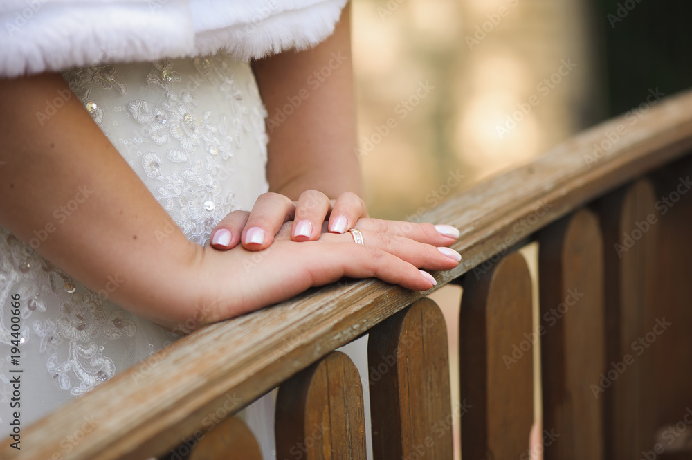 Obraz premium Bride wedding details