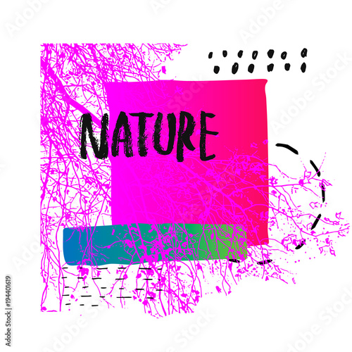 Nature shirt print quote lettering
