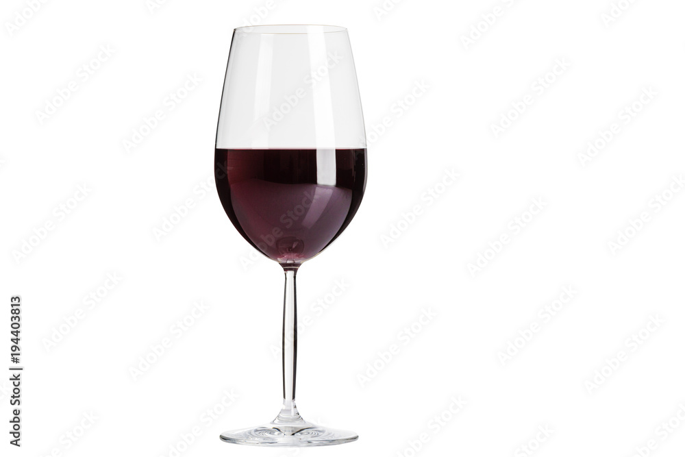 Glass of wine isolated on white with clipping path Glass of wine isolated on white with clipping path