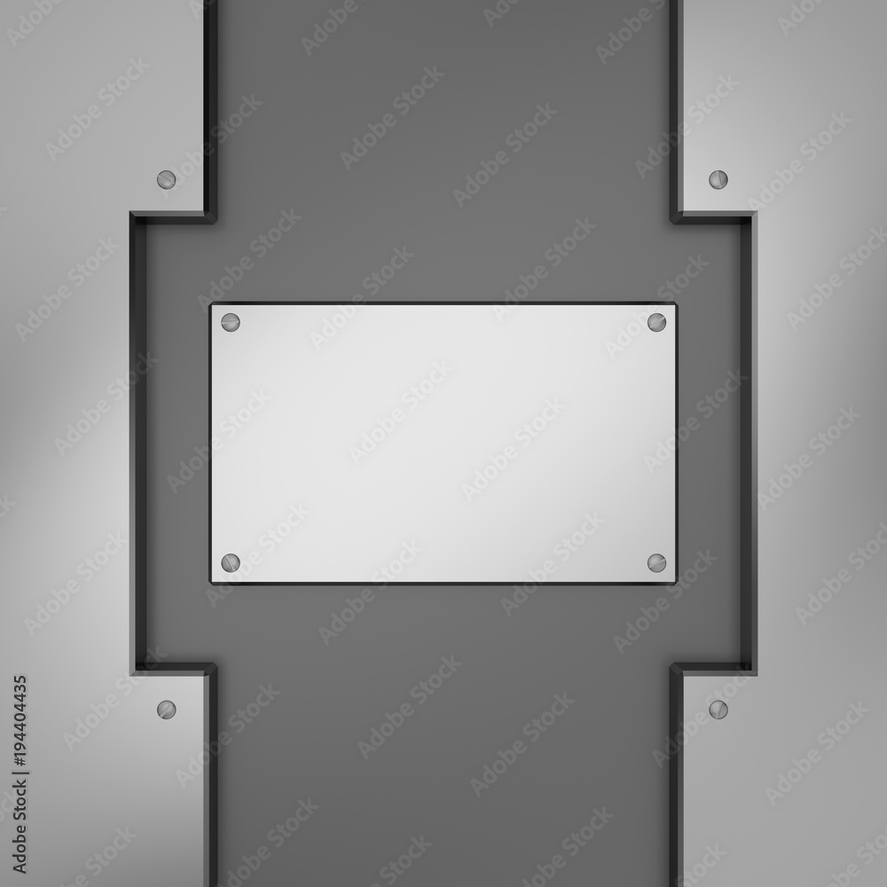 Metal background. 3D rendering. Metal background. 3D rendering.
