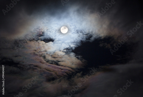 Cloud in moon light