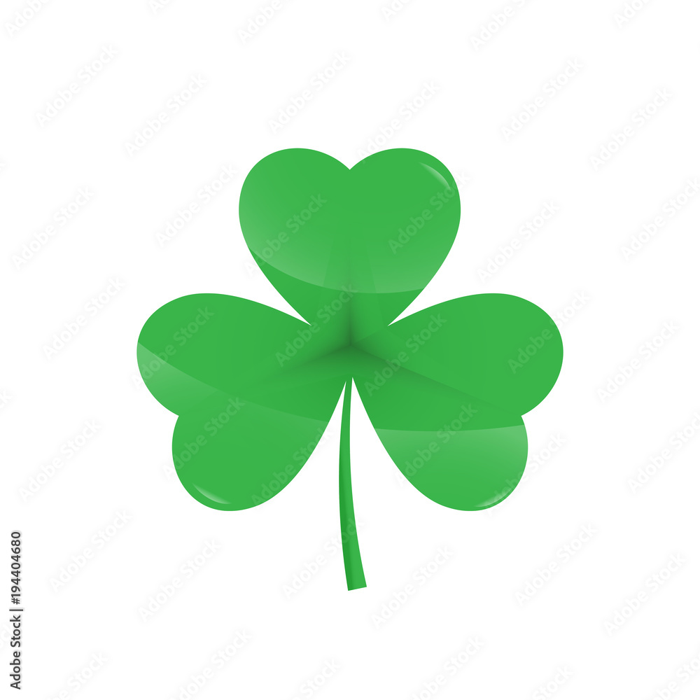 Green Shamrock leave icon - Saint Patricks Day symbol Green Shamrock leave icon - Saint Patricks Day symbol