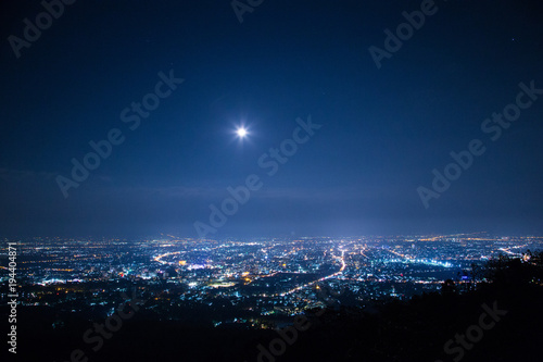 Super full moon in Chiang Mai Thailand