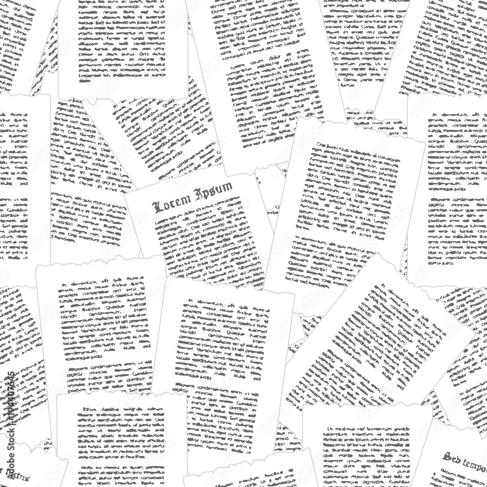 Obraz premium Vector seamless pattern grow old pages.