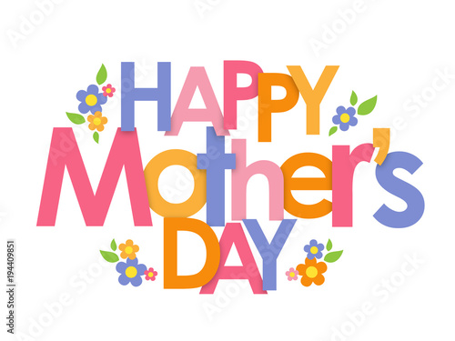  HAPPY MOTHER S DAY  Banner with Flowers