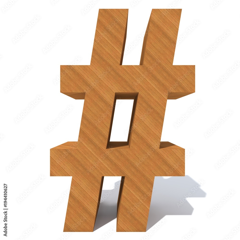 Obraz premium Conceptual wood or wooden brown font or type, timber or lumber industry piece isolated on white background. Educative hadwood material, smooth surface pine handmade sculpted object as 3D illustration