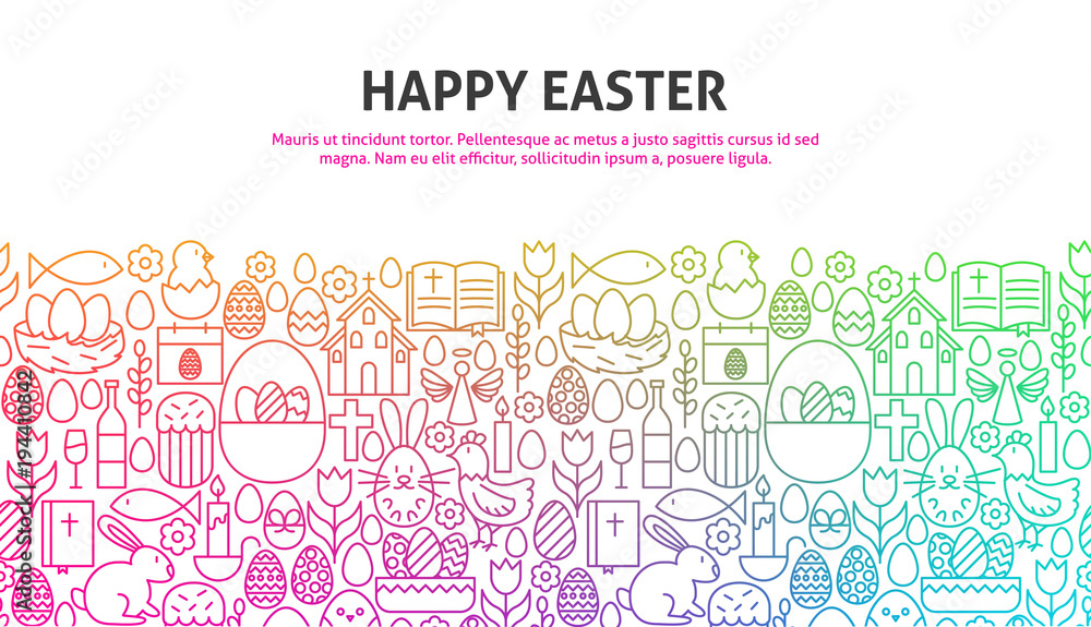 Happy Easter Concept
