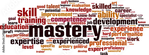 Mastery word cloud