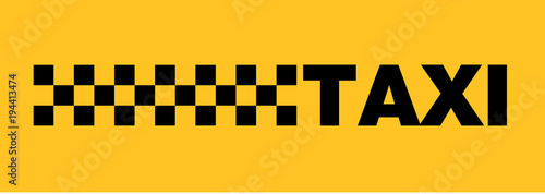 Fotografia, Obraz taxi service set transport order internet elements vector illustration