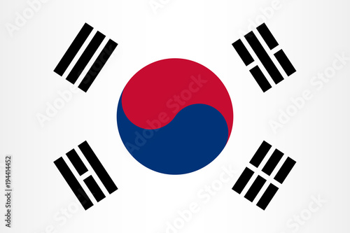 Vector South Korean flag background