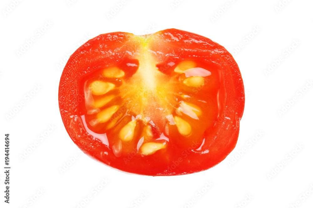 Tomato section closeup Tomato section closeup