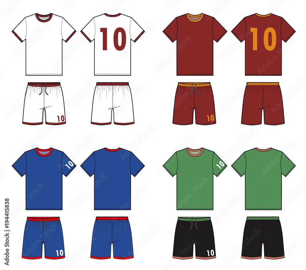 soccer uniform outline