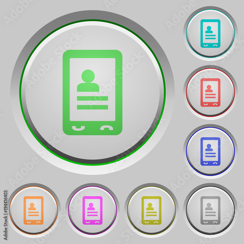 Mobile contacts push buttons
