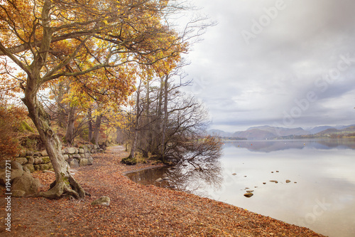 Ullswater lake, the Lake District, in the autumn, Uk.
