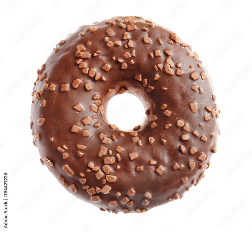 Delicious donut on white background Delicious donut on white background